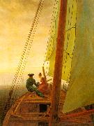 Caspar David Friedrich On Board a Sailing Ship oil painting picture wholesale